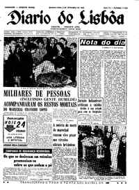 Quinta,  3 de Setembro de 1964 (3ª edição)