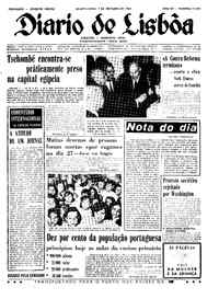 Quarta,  7 de Outubro de 1964 (1ª edição)