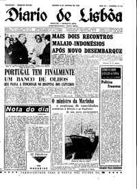 Sábado,  9 de Janeiro de 1965 (1ª edição)