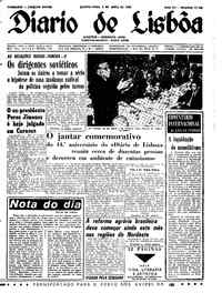 Quinta,  8 de Abril de 1965 (2ª edição)