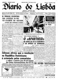 Segunda,  3 de Maio de 1965 (1ª edição)