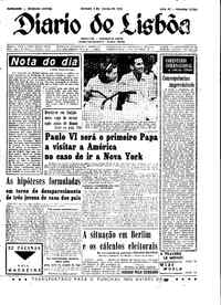 Sábado,  3 de Julho de 1965 (2ª edição)