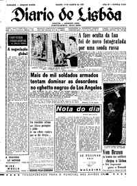 Sábado, 14 de Agosto de 1965 (1ª edição)