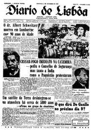 Domingo,  5 de Setembro de 1965 (2ª edição)