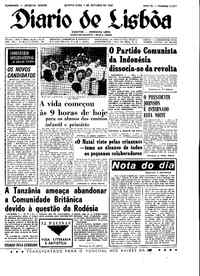 Quinta,  7 de Outubro de 1965 (2ª edição)