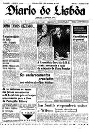 Segunda,  8 de Novembro de 1965 (1ª edição)