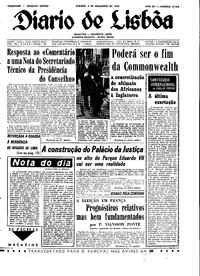 Sábado,  4 de Dezembro de 1965 (1ª edição)