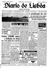 Segunda,  7 de Março de 1966 (1ª edição)