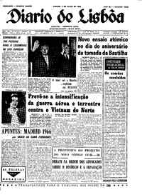 Sábado,  9 de Julho de 1966 (1ª edição)