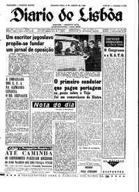 Segunda,  8 de Agosto de 1966 (1ª edição)