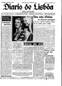 Terça,  9 de Agosto de 1966 (1ª edição)