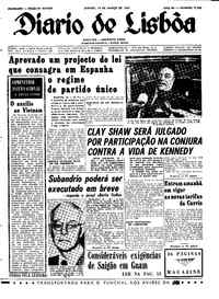 Sábado, 18 de Março de 1967 (1ª edição)