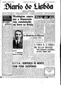 Sábado, 29 de Abril de 1967 (1ª edição)