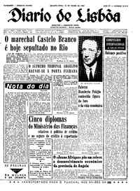 Quarta, 19 de Julho de 1967 (3ª edição)