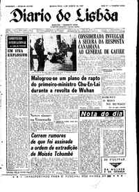 Quarta,  2 de Agosto de 1967 (3ª edição)