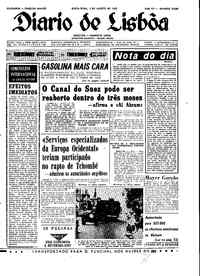 Sexta,  4 de Agosto de 1967 (1ª edição)