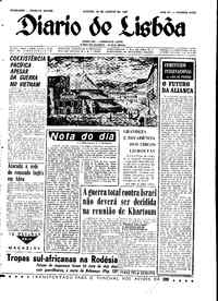 Sábado, 26 de Agosto de 1967 (1ª edição)