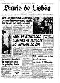 Domingo,  3 de Setembro de 1967 (2ª edição)