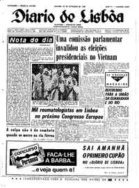 Sábado, 30 de Setembro de 1967 (2ª edição)