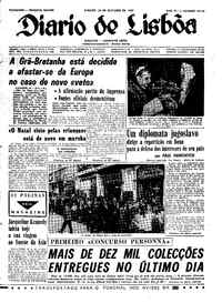 Sábado, 28 de Outubro de 1967 (1ª edição)