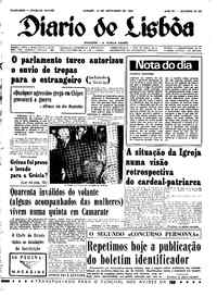 Sábado, 18 de Novembro de 1967 (1ª edição)