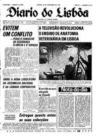 Sábado, 25 de Novembro de 1967 (3ª edição)