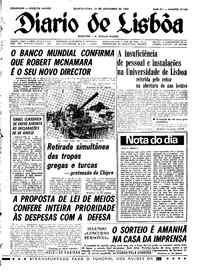 Quarta, 29 de Novembro de 1967 (1ª edição)