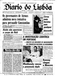 Segunda, 18 de Dezembro de 1967 (2ª edição)