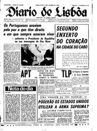 Terça,  2 de Janeiro de 1968 (1ª edição)