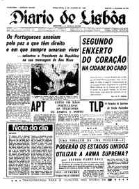 Terça,  2 de Janeiro de 1968 (2ª edição)