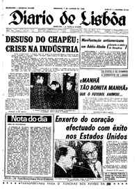 Domingo,  7 de Janeiro de 1968 (1ª edição)