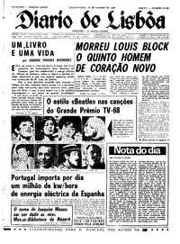 Quarta, 10 de Janeiro de 1968 (1ª edição)