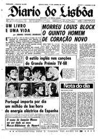 Quarta, 10 de Janeiro de 1968 (3ª edição)