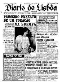 Segunda, 29 de Abril de 1968 (1ª edição)