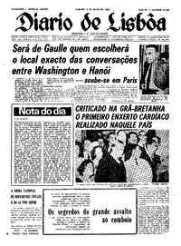 Sábado,  4 de Maio de 1968 (1ª edição)