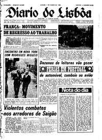 Sábado,  1 de Junho de 1968 (1ª edição)