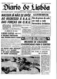 Sábado,  6 de Julho de 1968 (4ª edição)