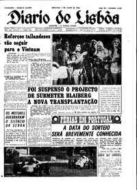 Domingo,  7 de Julho de 1968 (1ª edição)