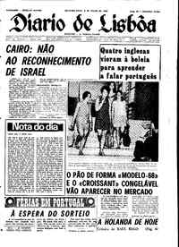 Segunda,  8 de Julho de 1968 (1ª edição)