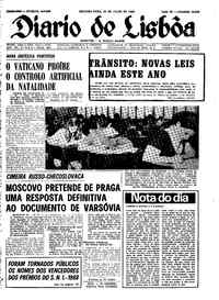 Segunda, 29 de Julho de 1968 (1ª edição)