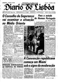 Segunda,  5 de Agosto de 1968 (3ª edição)