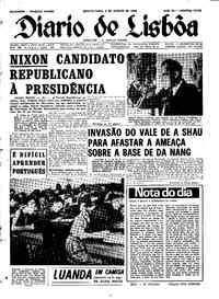 Quinta,  8 de Agosto de 1968 (1ª edição)