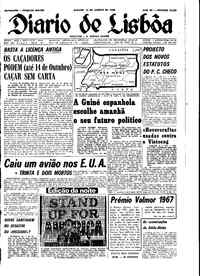 Sábado, 10 de Agosto de 1968 (3ª edição)