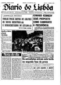 Sábado, 17 de Agosto de 1968 (1ª edição)