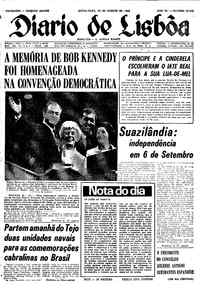 Sexta, 30 de Agosto de 1968 (2ª edição)