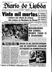 Segunda,  2 de Setembro de 1968 (1ª edição)