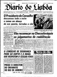 Segunda,  9 de Setembro de 1968 (1ª edição)