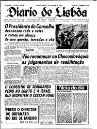 Segunda,  9 de Setembro de 1968 (2ª edição)