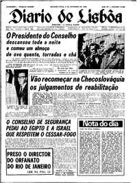 Segunda,  9 de Setembro de 1968 (3ª edição)