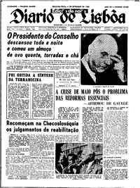 Segunda,  9 de Setembro de 1968 (4ª edição)